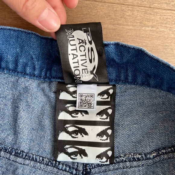 PAM Bri Bri Contrast Stitching Jeans - Picture 6 of 8